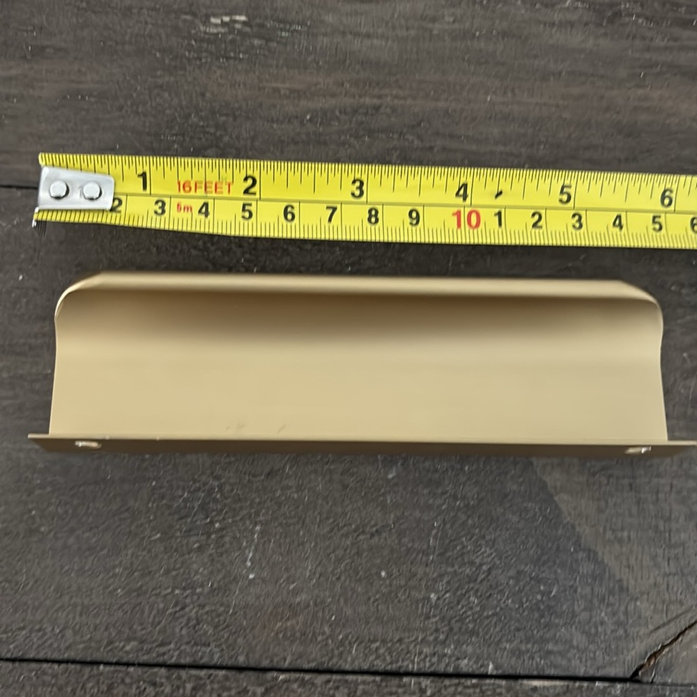 New 25 Drawer Pulls/Handles Matte Gold with screws - Picture 6 of 7